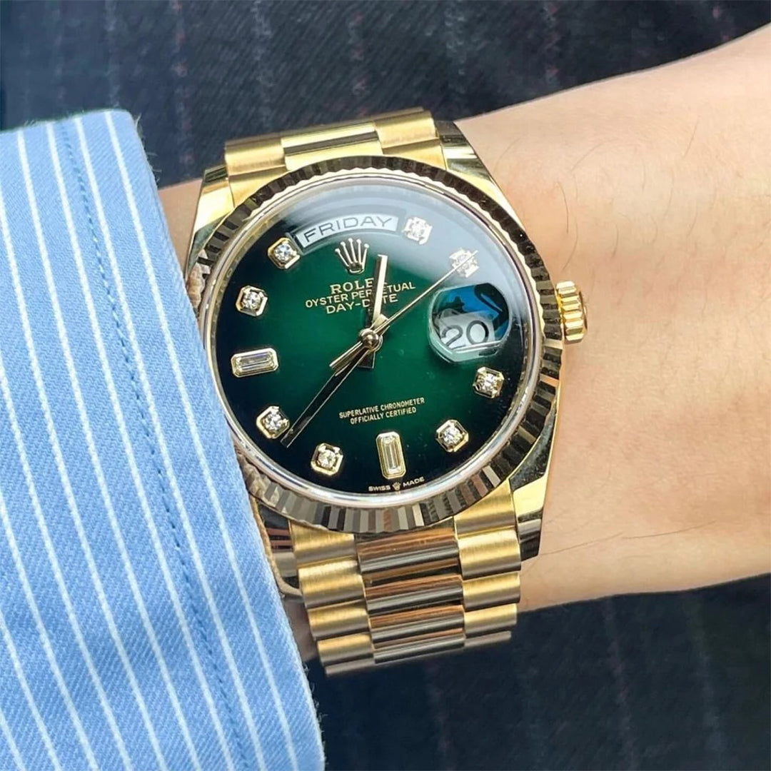 Day-Date President with Diamond Hour Markers