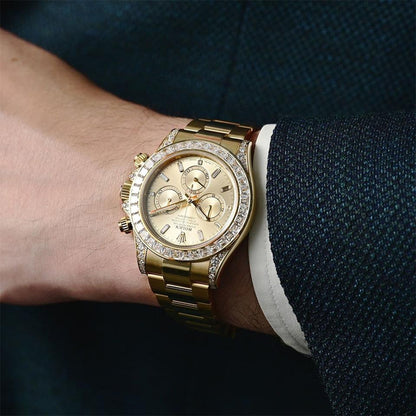 Chronograph Daytona Gold & Diamonds Men'S Watch