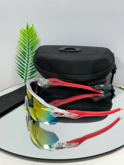 Oakley RADER-EV Sports ( Red Mirror & Clear )