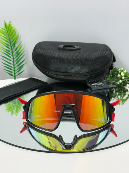 Oakley Latch Panel ( Red Mirror & Black )